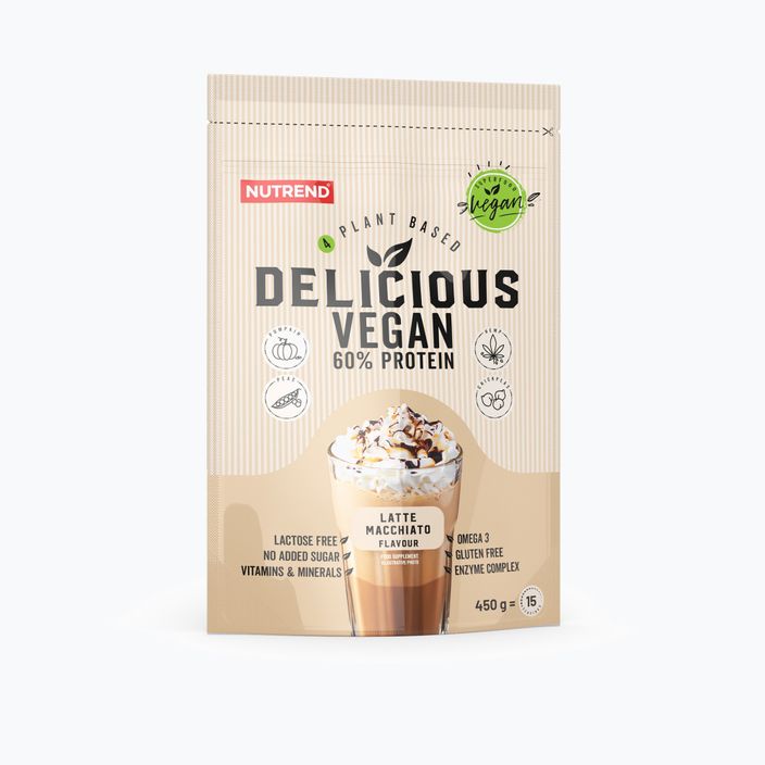 Nutrend Delicious Vegan Protein Shake 450g latte macchiato VS-105-450-LM