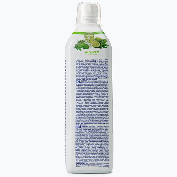 Băutură izotonică cu Mojito Nutrend Unisport 1000ml, alb-verde, VT-017-1000-MO 2