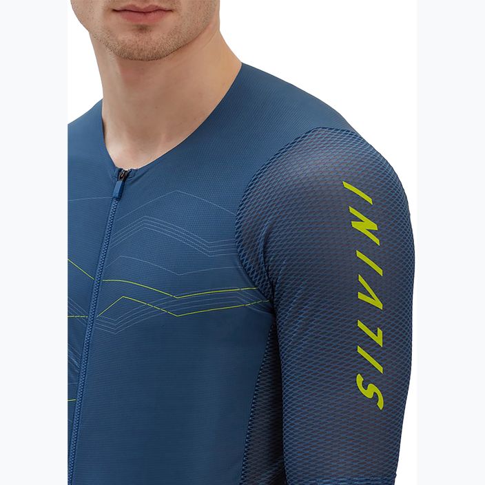 SILVINI tricou de ciclism pentru bărbați Legno albastru 3122-MD2000/3230/S 3
