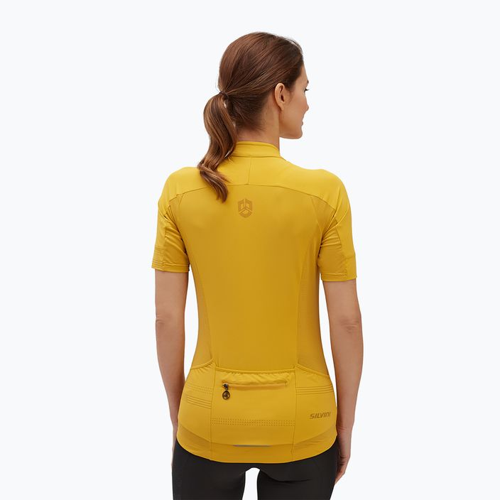 Tricou de ciclism pentru femei SILVINI Montella galben 3122-WD2024/63631 2