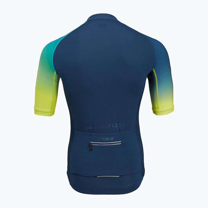 Tricou de ciclism pentru bărbați SILVINI Mazzano albastru-galben 3122-MD2042/32422 4
