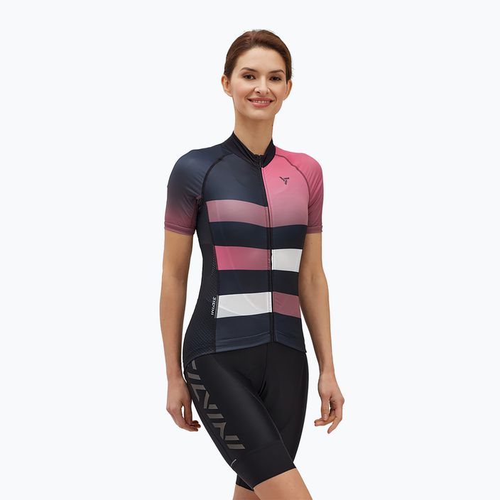 Tricou de ciclism pentru femei SILVINI Mazzana negru-roz 3122-WD2045/8911 3