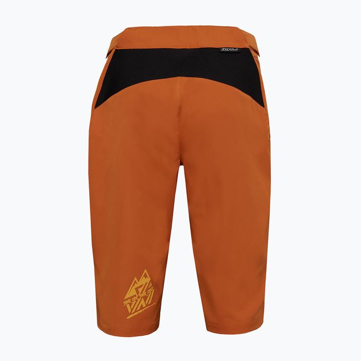 Pantaloni scurți de ciclism pentru femei SILVINI Fabriana orange 2