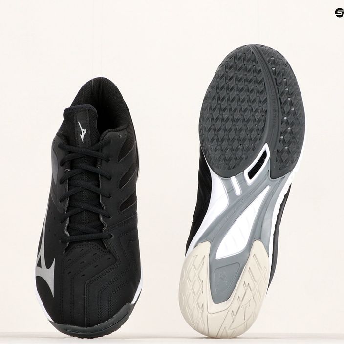 Pantofi de handbal pentru bărbați Mizuno Wave GK negru / argintiu / alb 18
