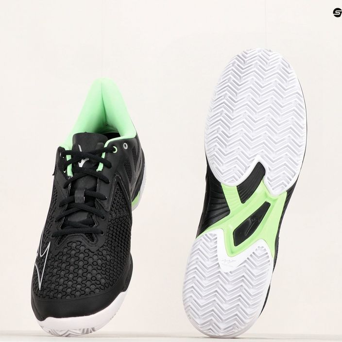 Pantofi de tenis pentru bărbați Mizuno Wave Exceed Tour 5 CC negru / argintiu / verde techno 13