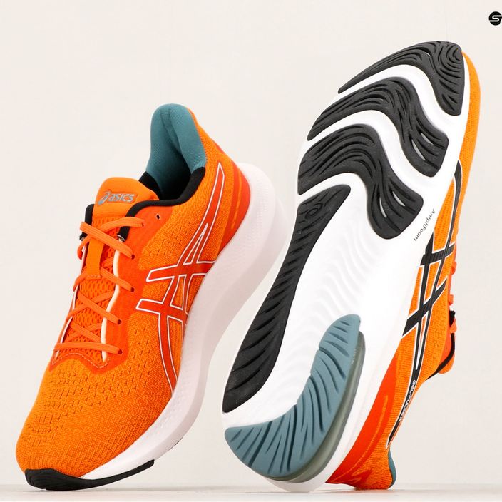ASICS Gel-Pulse 14 bărbați pantofi de alergare portocaliu strălucitor / negru 7