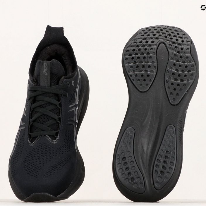 ASICS Gel-Nimbus 25 pantofi de alergare pentru bărbați negru/negru 12