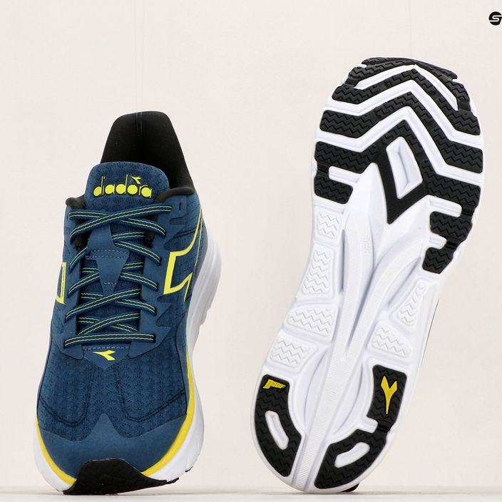 Pantofi de alergare pentru bărbați Diadora Equipe Nucleo bl opal/evening primrose/alb 12