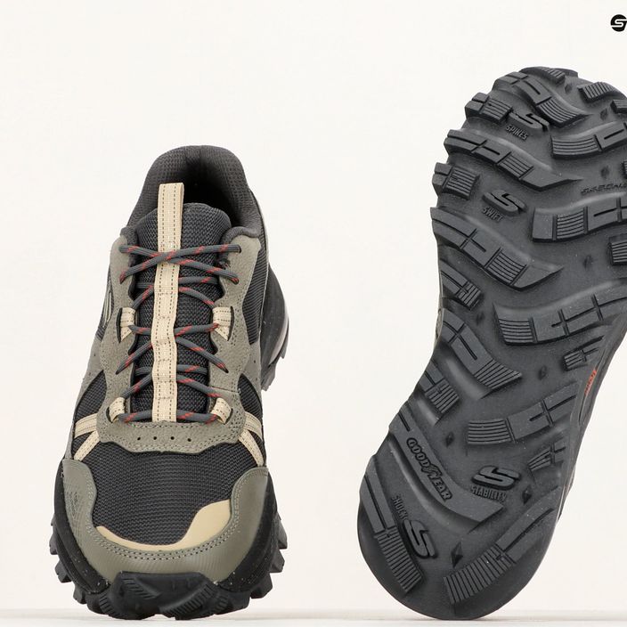 Pantofi de trekking Skechers Arch Fit Trail Air olive/negru pentru bărbați 18