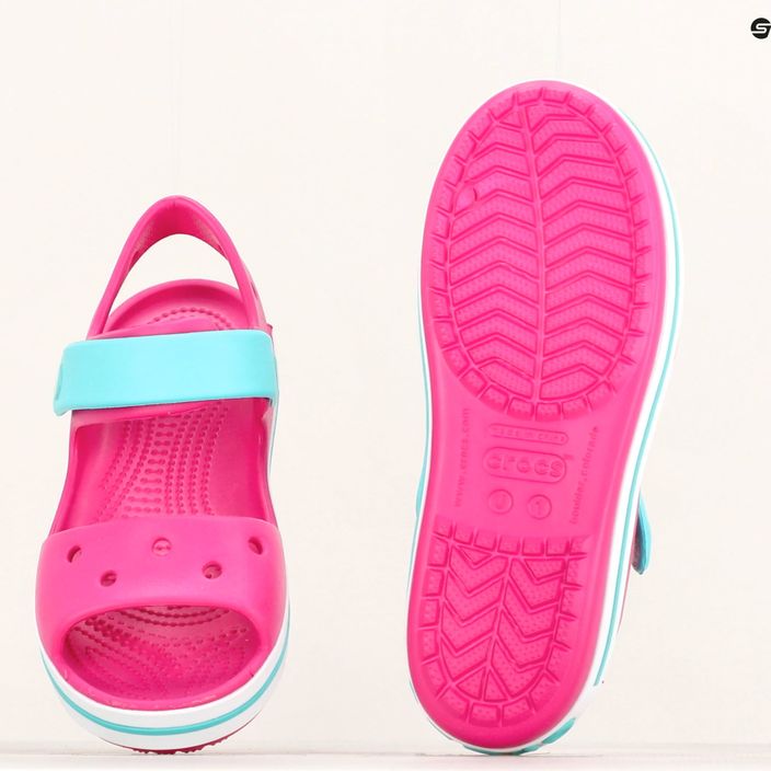 Crocs Crockband Sandale pentru copii roz bomboane/pool 12