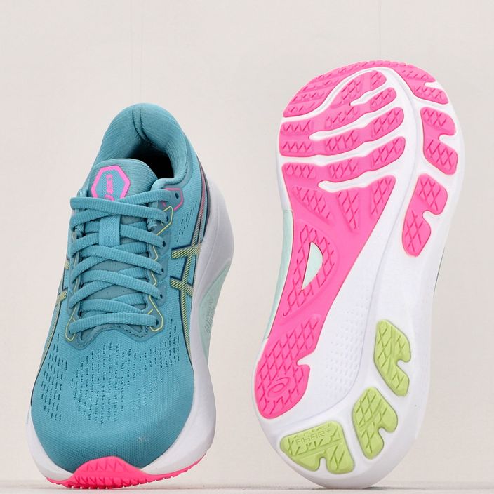 ASICS Gel-Kayano 30, pantofi de alergare pentru femei, albastru/grișu/lime green 18