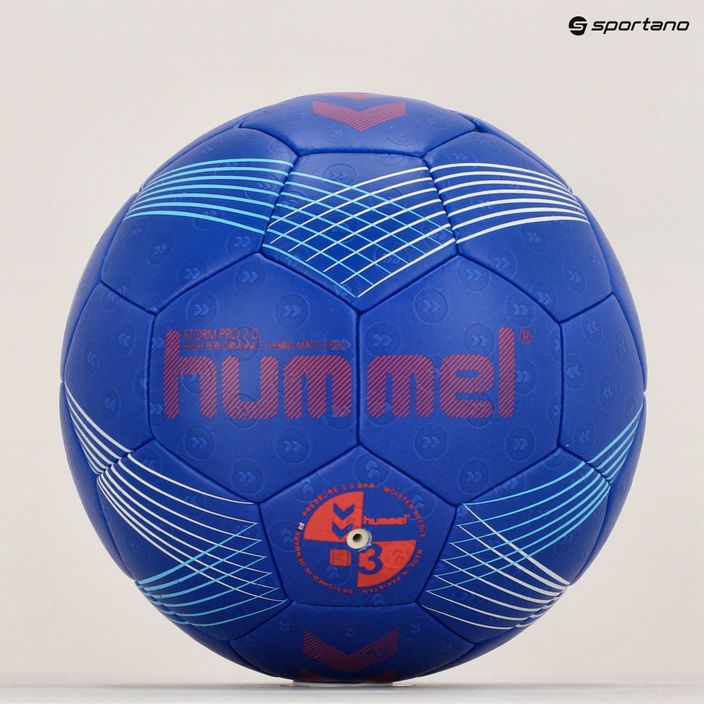 Hummel Storm Pro 2.0 HB albastru/roșu handbal mărimea 3 5
