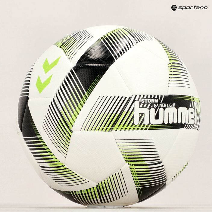 Hummel Storm Trainer Light FB fotbal alb/negru/verde mărimea 3 6