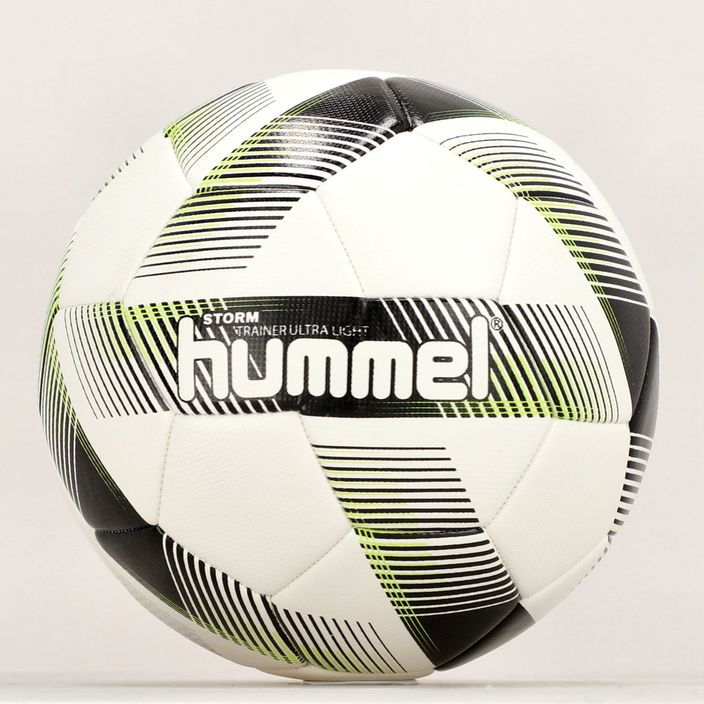 Hummel Storm Trainer Ultra Lights FB fotbal alb/negru/verde mărimea 5 6