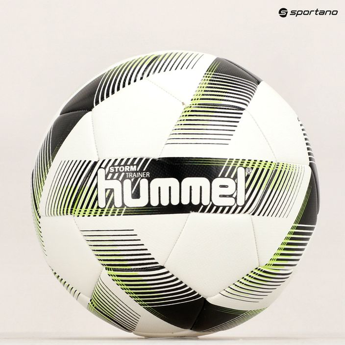 Hummel Storm Trainer FB fotbal alb / negru / verde dimensiune 5 6