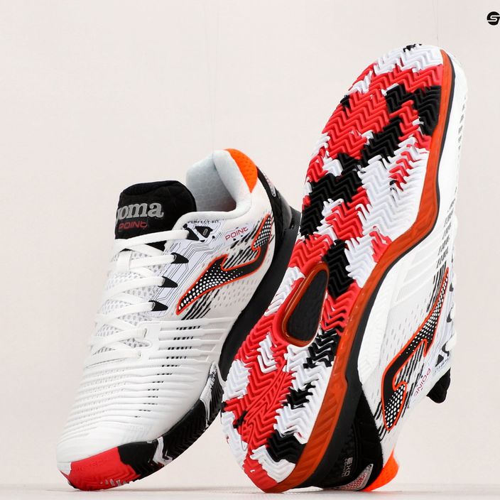Pantofi de tenis pentru bărbați Joma Point alb/negru/portocaliu 17