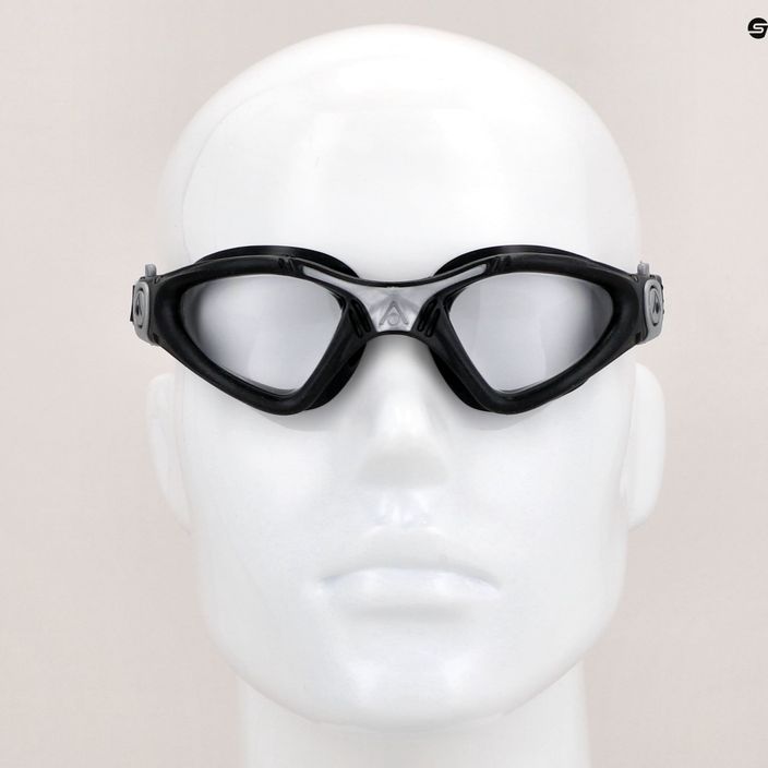 Aquasphere Kayenne negru / argintiu / lentile clare ochelari de înot EP3140115LC 8