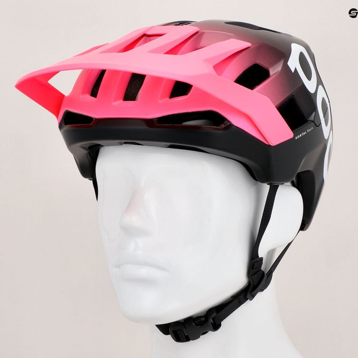 POC Kortal Race MIPS cască de bicicletă POC Kortal Race MIPS roz fluorescent/ negru uraniu mat 12