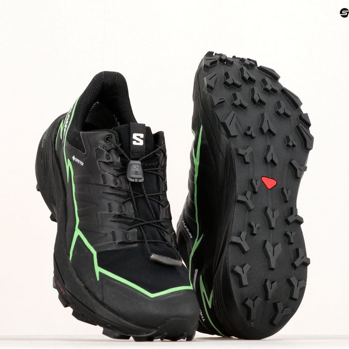 Pantofi de alergare pentru bărbați Salomon Thundercross GTX negru/gecko verde/negru 13