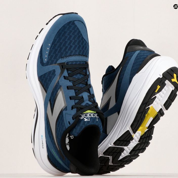 Pantofi de alergare pentru bărbați Diadora Mythos Blushield 8 Vortice albastru opal / argint dd / alb 18