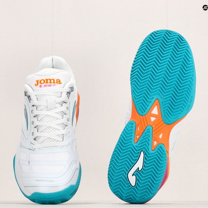 Pantofi de tenis pentru femei Joma Set Lady alb/portocaliu 14