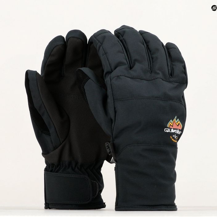 Mănuși de snowboard Quiksilver Cross pentru bărbați negru adevărat 8