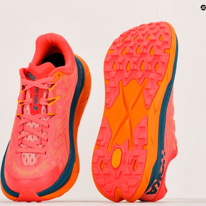 Pantofi de alergare pentru femei HOKA Tecton X camellia/blue coral 10