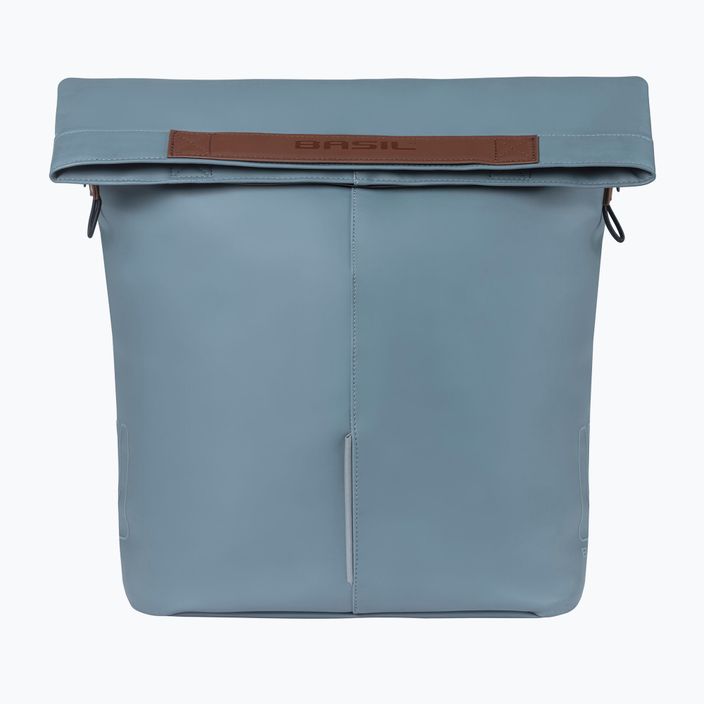 Geantă de ciclism pe portbagaj Basil City Shopper Vegan Leather 16 l blue