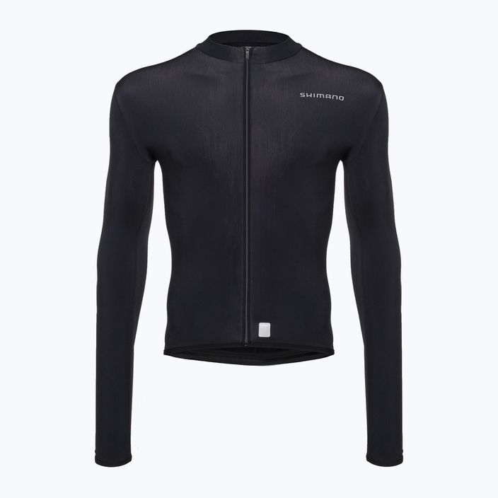 Bărbați Shimano Vertex Thermal LS Jersey tricou de biciclete negru PCWJJSPWUE13ML0108