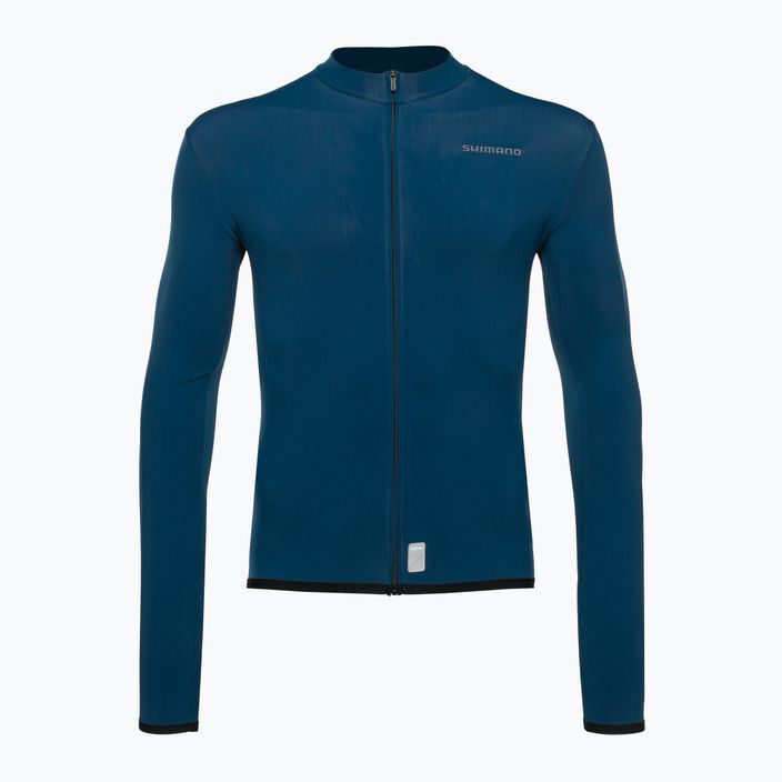 Bărbați Shimano Vertex Thermal LS Jersey tricou de biciclete albastru PCWJJSPWUE13MD2705