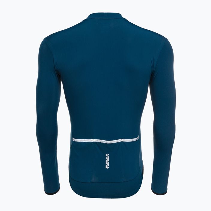 Bărbați Shimano Vertex Thermal LS Jersey tricou de biciclete albastru PCWJJSPWUE13MD2705 2