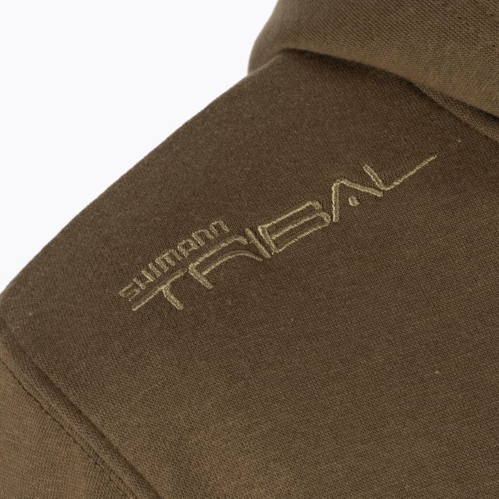 Shimano Tribal Tactical maro de pescuit Tribal Brown Sweatshirt SHTTW06M 3