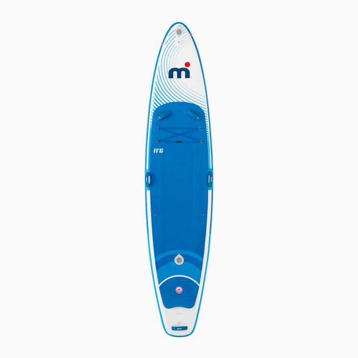 Placă SUP Mistral Sunburst Double Club 11'6" white/green 2