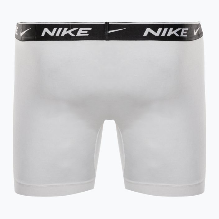 Chiloți de boxeri Nike Everyday Cotton Stretch Boxer Brief 3Pk MP1 pentru bărbați, alb/gri Heather / negru 9