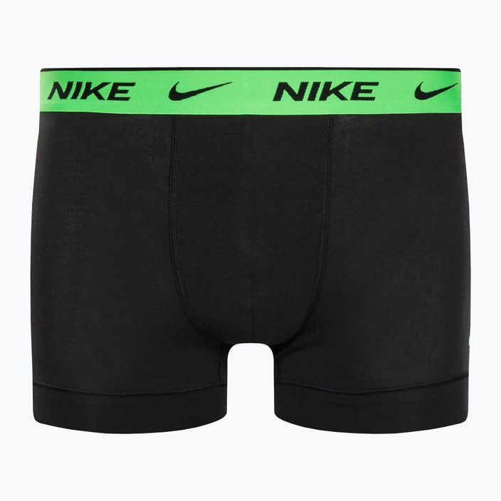 Boxeri pentru bărbați Nike Everyday Cotton Stretch Trunk 3Pk BAU BAU imprimeu geo block/cool grey/negru 8