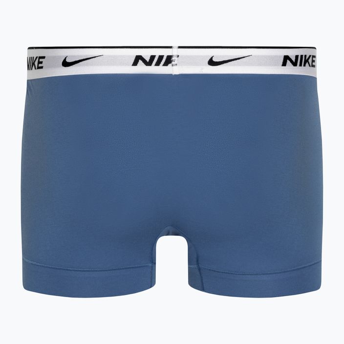 Boxeri pentru bărbați Nike Everyday Cotton Stretch Trunk 3 pary star blue/wolf grey/black white 3