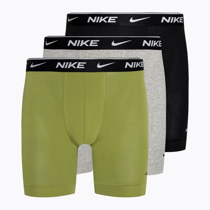 Boxeri pentru bărbați Nike Everyday Cotton Stretch Boxer Brief 3 pary pear/heather grey/black