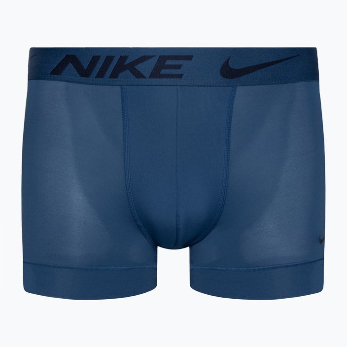 Bărbați Nike Dri-Fit Essential Micro Trunk boxeri 3 perechi albastru/roșu/albastru 2