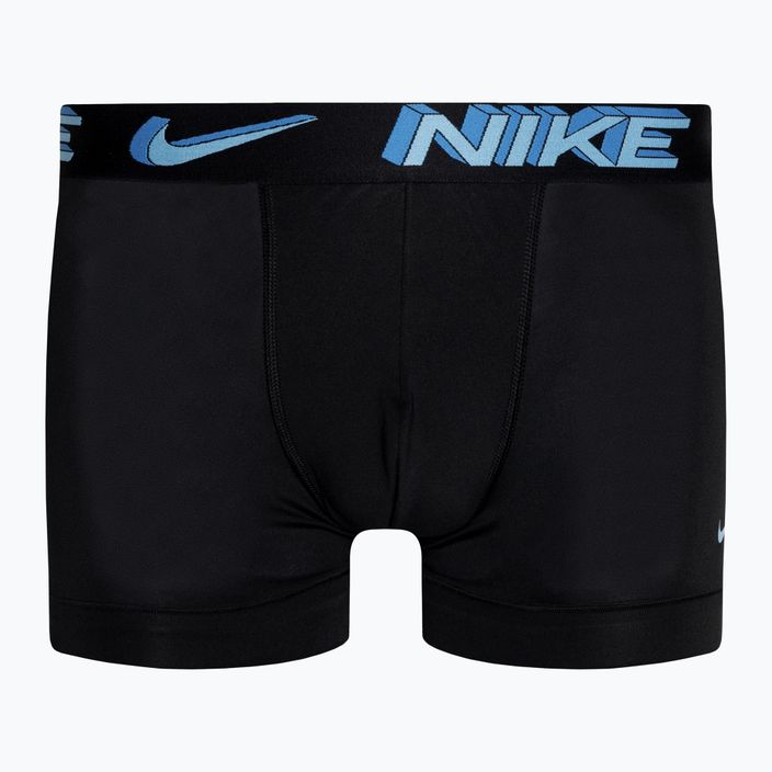 Boxeri pentru bărbați Nike Dri-Fit Essential Micro Trunk 3 pary stadium green/pink rise/black 3d 2