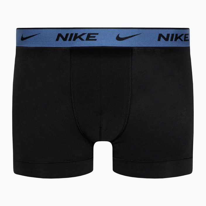 Boxeri pentru bărbați Nike Everyday Cotton Stretch Trunk 3 pary black/blue/fuchsia/orange 2