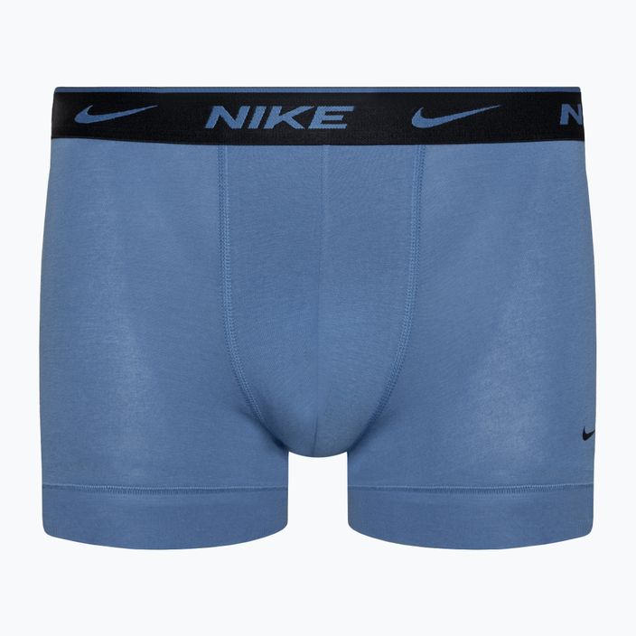 Boxeri pentru bărbați Nike Everyday Cotton Stretch Trunk 3 pary black/blue/grey 3