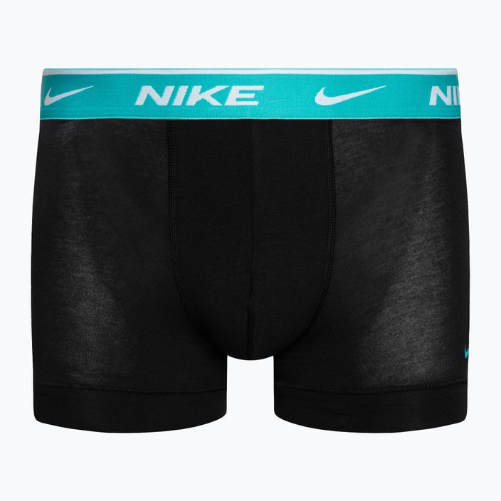 Boxeri pentru bărbați Nike Everyday Cotton Stretch Trunk 3 pary turquoise/violet/blue 4