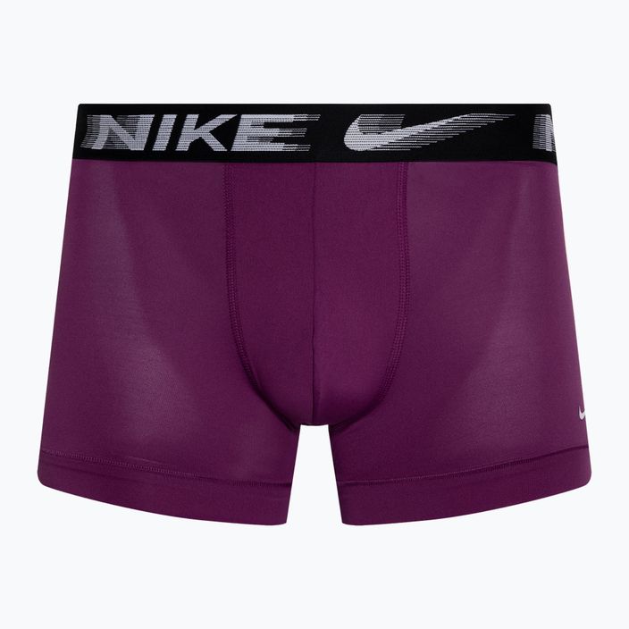 Boxeri pentru bărbați Nike Dri-Fit Essential Micro Trunk 3 pary violet/wolf grey/black 4