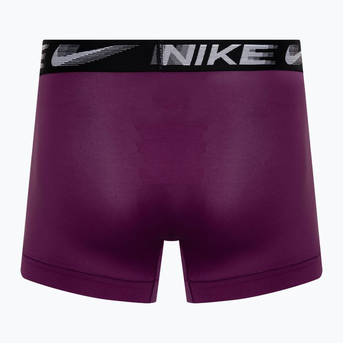 Boxeri pentru bărbați Nike Dri-Fit Essential Micro Trunk 3 pary violet/wolf grey/black 5