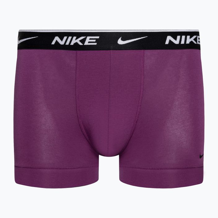 Boxeri pentru bărbați Nike Everyday Cotton Stretch Trunk 3 pary green/violet/blue 2