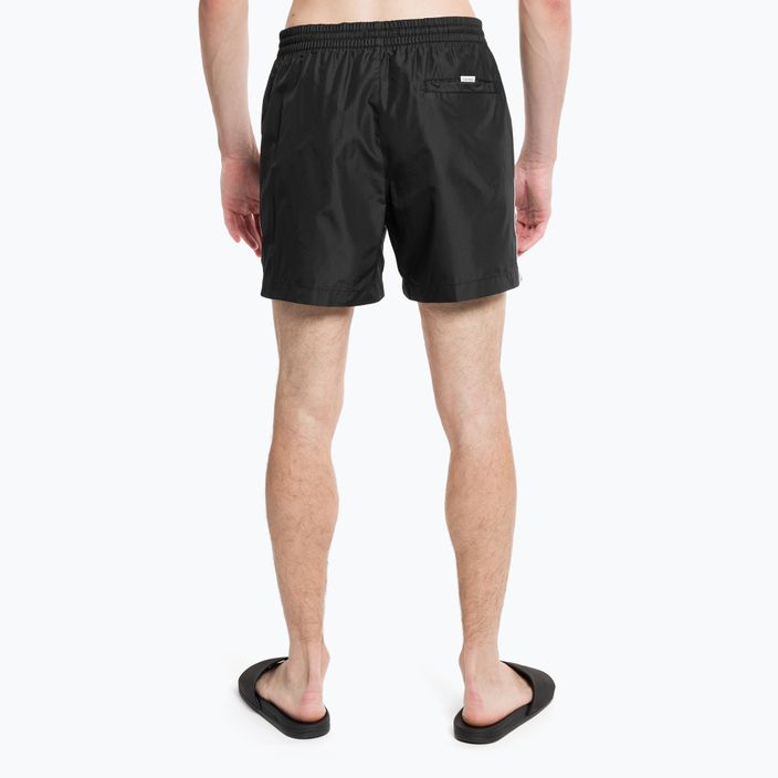 Pantaloni scurți de baie bărbați Calvin Klein Medium cu cordon negru 5