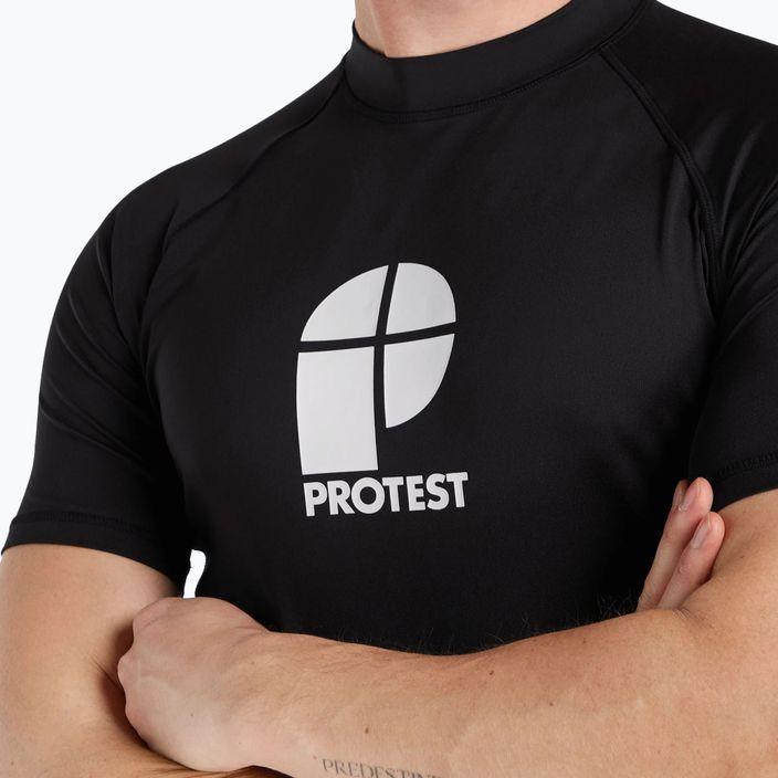 Tricou de antrenament pentru bărbați Protest Prtcater rashguard SS negru P7797200 4