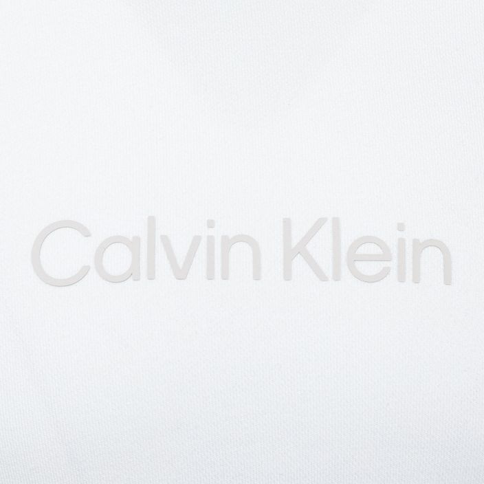 Hanorac cu glugă pentru bărbați Calvin Klein YAF alb strălucitor 7
