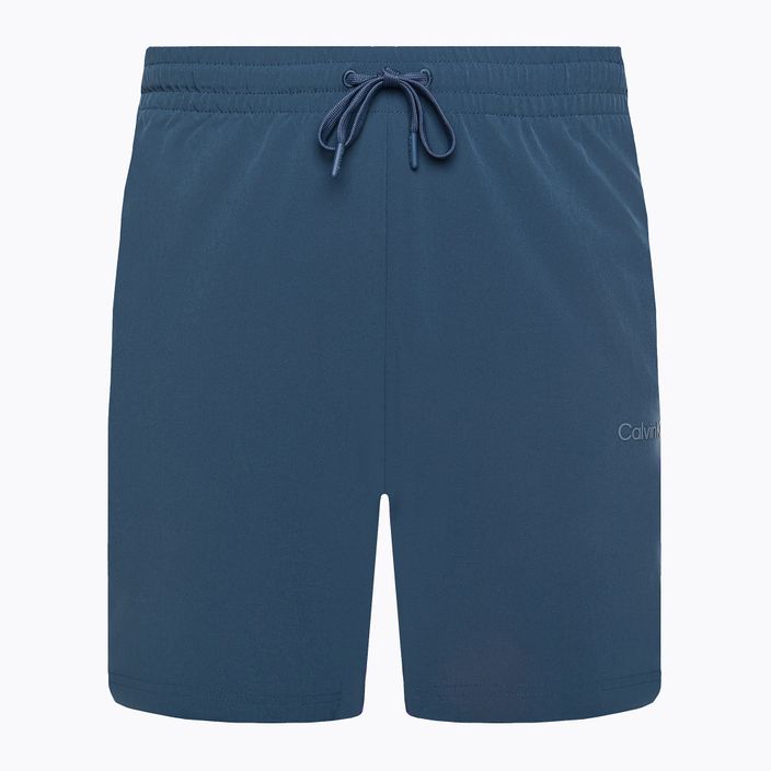 Pantaloni scurți de antrenament Calvin Klein 7" Woven DBZ pentru bărbați, albastru creion 5