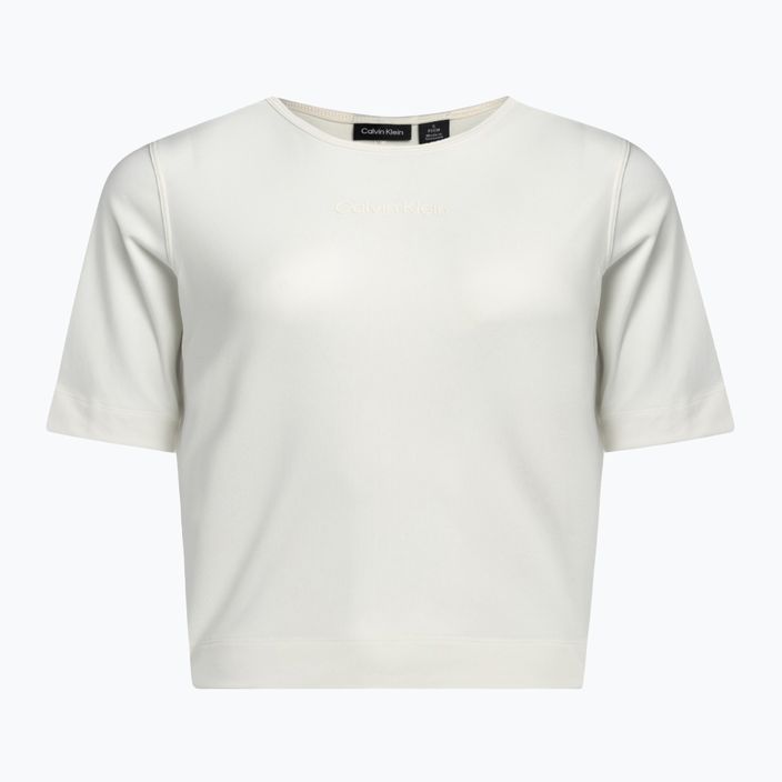Tricou Calvin Klein Knit de damă din piele de căprioară albă pentru femei 5